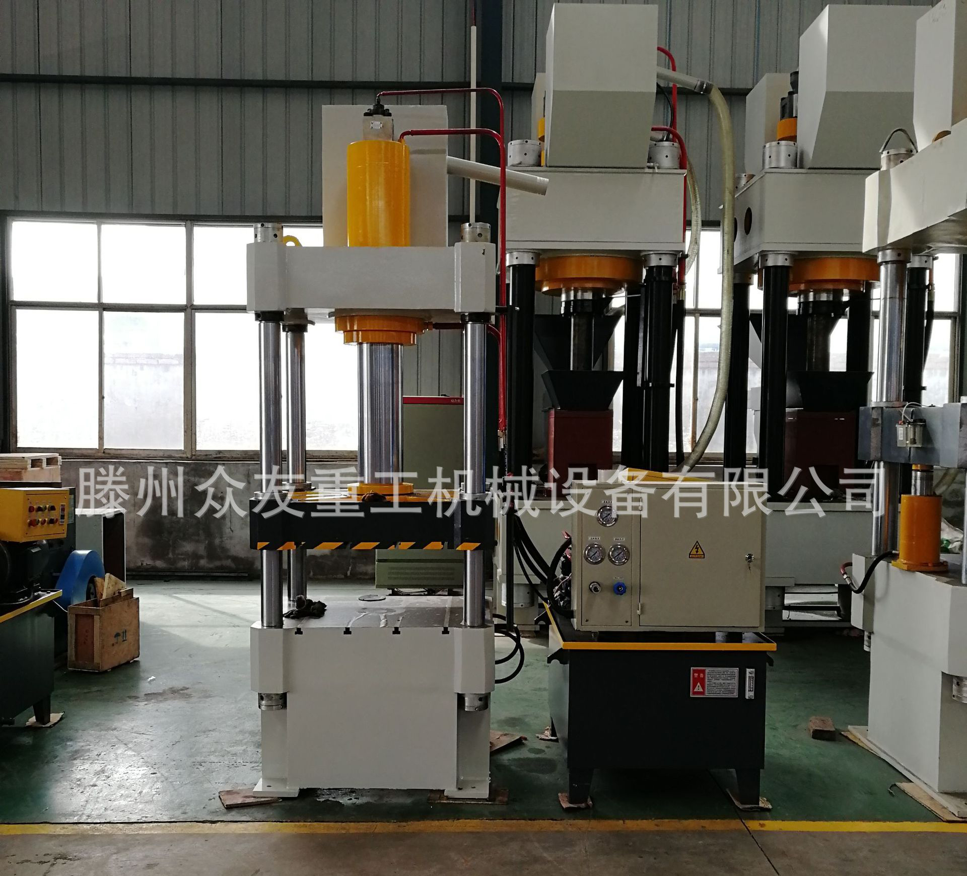 100T薄板钢板冲孔成型液压机 100t三梁四柱液压机