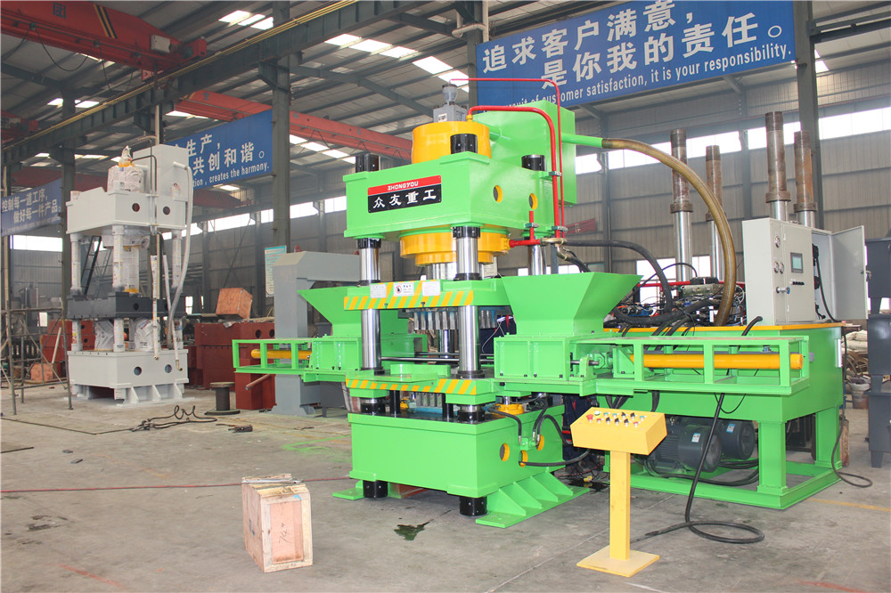 500吨全自动双色鱼饵压块机_500T粉末成型液压机