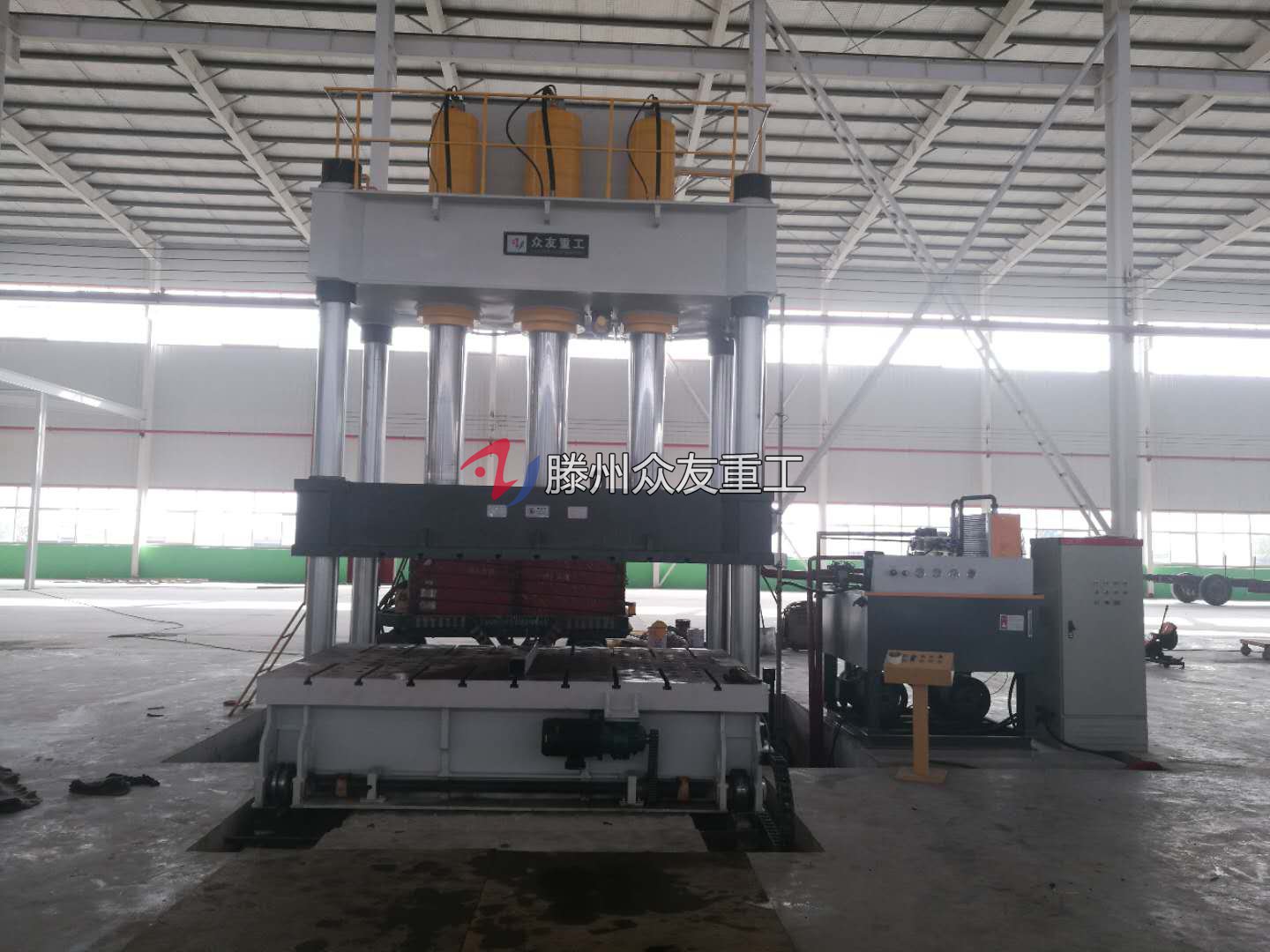 1000吨汽车配件拉伸液压机 1000t移动工作台四柱油压机