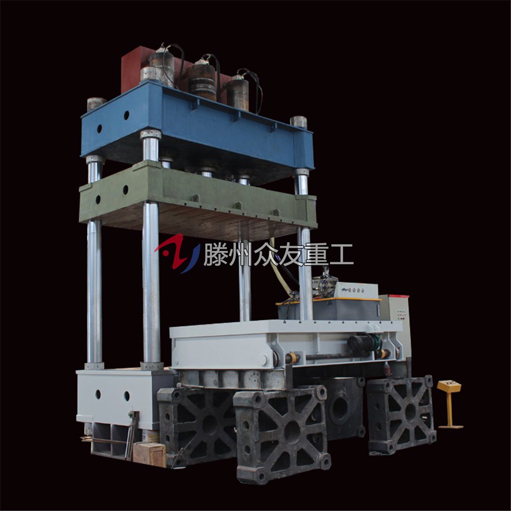 800T三梁四柱带液压垫液压机