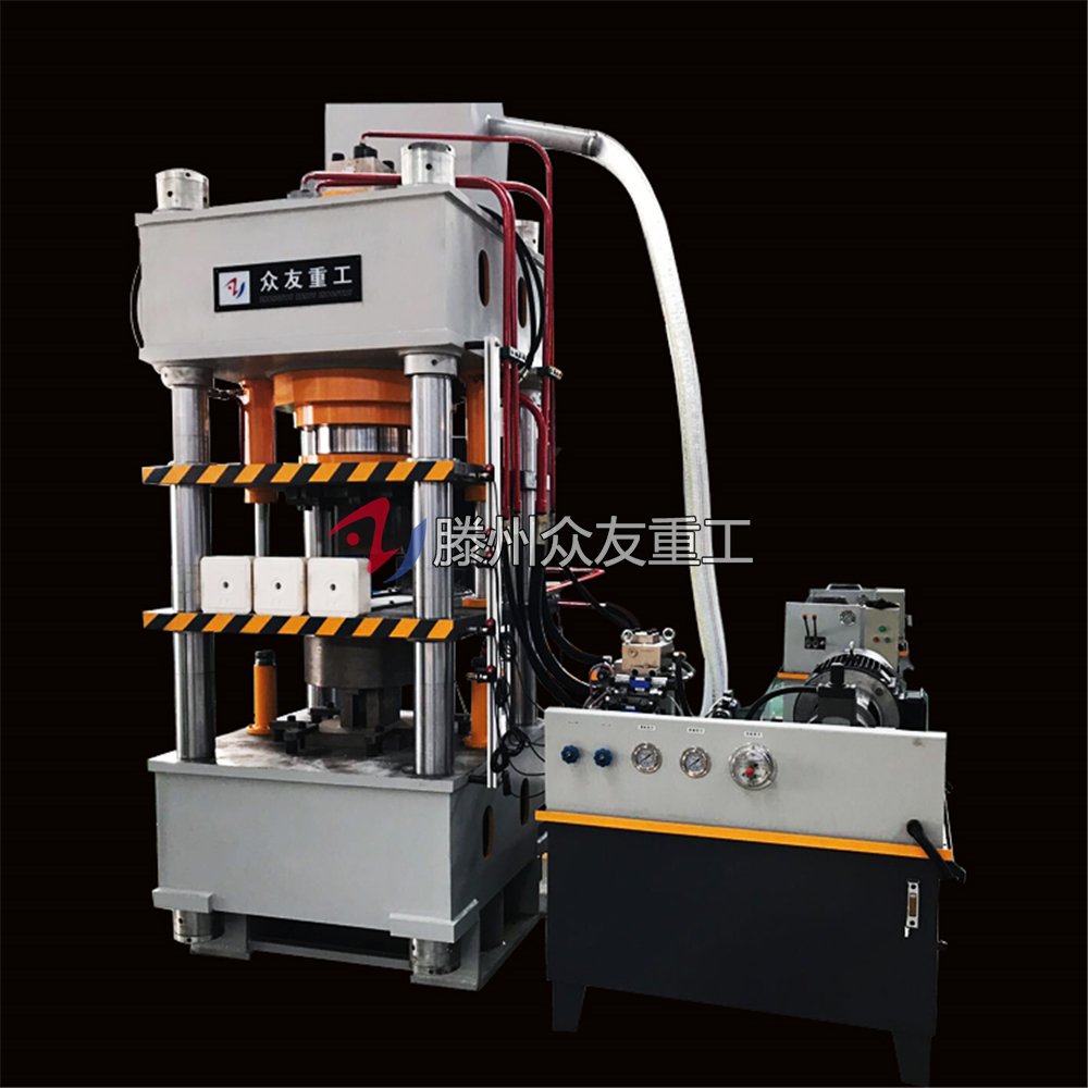 315吨自动送料盐砖机 315T牛羊舔砖四柱液压机