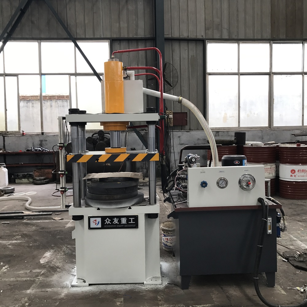 63吨快速带PLC液压机 63T小型四柱油压机