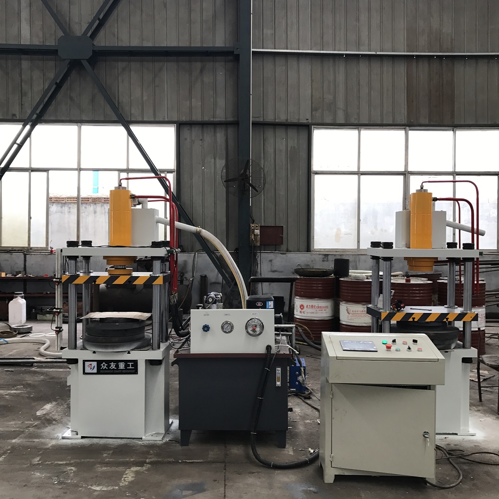 63吨快速带PLC液压机 63T小型四柱油压机