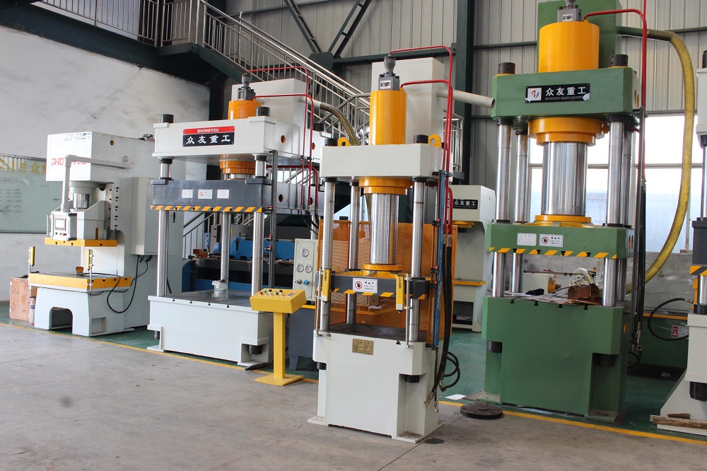 100吨带防护网液压机 100T拉伸成型四柱油压机