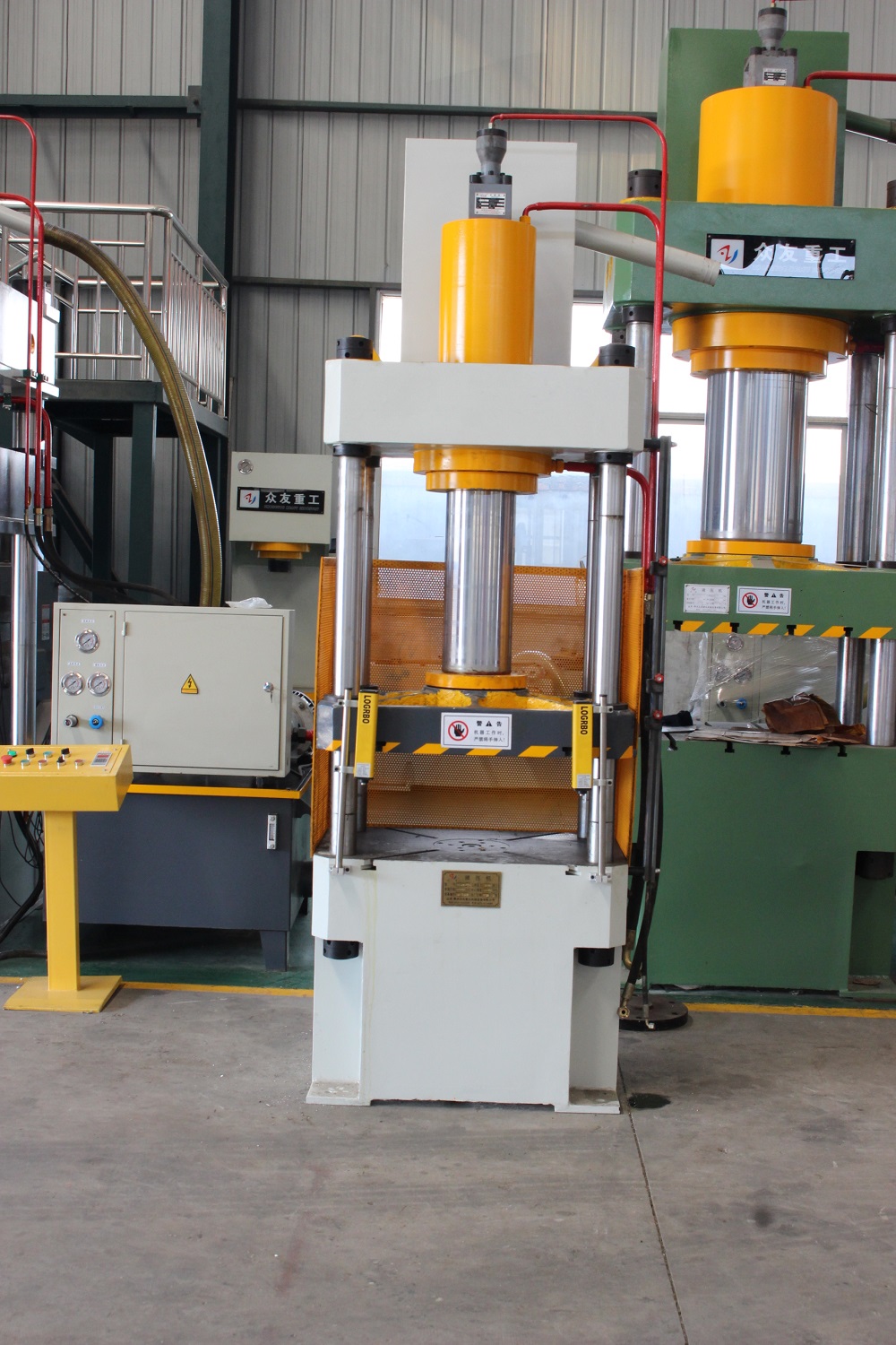 100吨带防护网液压机 100T拉伸成型四柱油压机