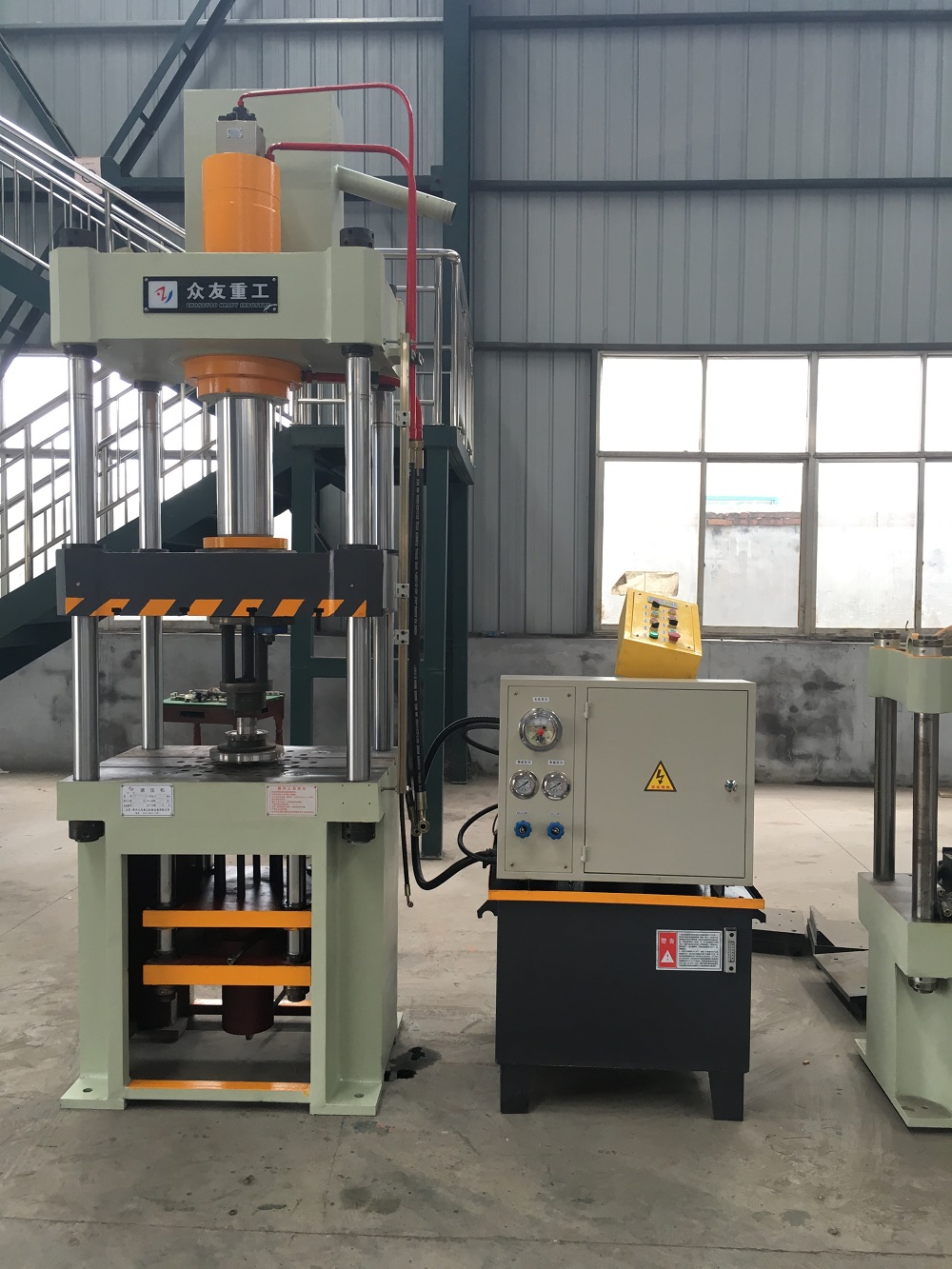 100吨三梁四柱压茶杯盖子拉伸液压机100t拉伸成型压茶杯盖子液压机