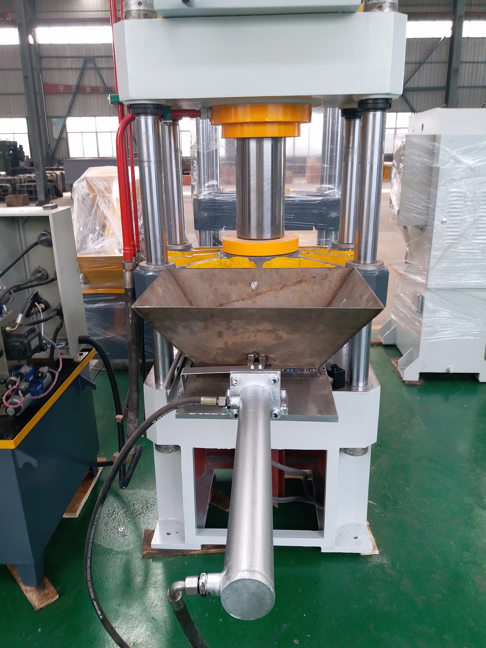 100吨三梁四柱压药片液压机 100T粉末成型油压机