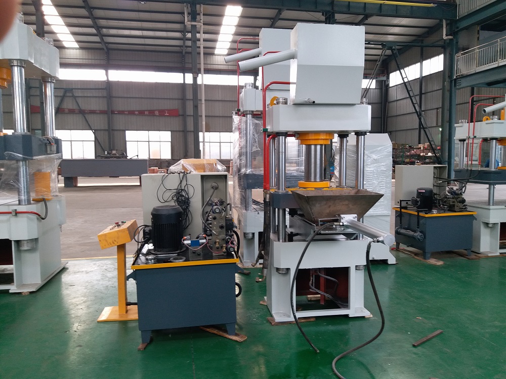 100吨三梁四柱压药片液压机 100T粉末成型油压机