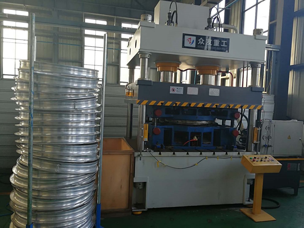 200吨四柱双缸压钢圈液压机