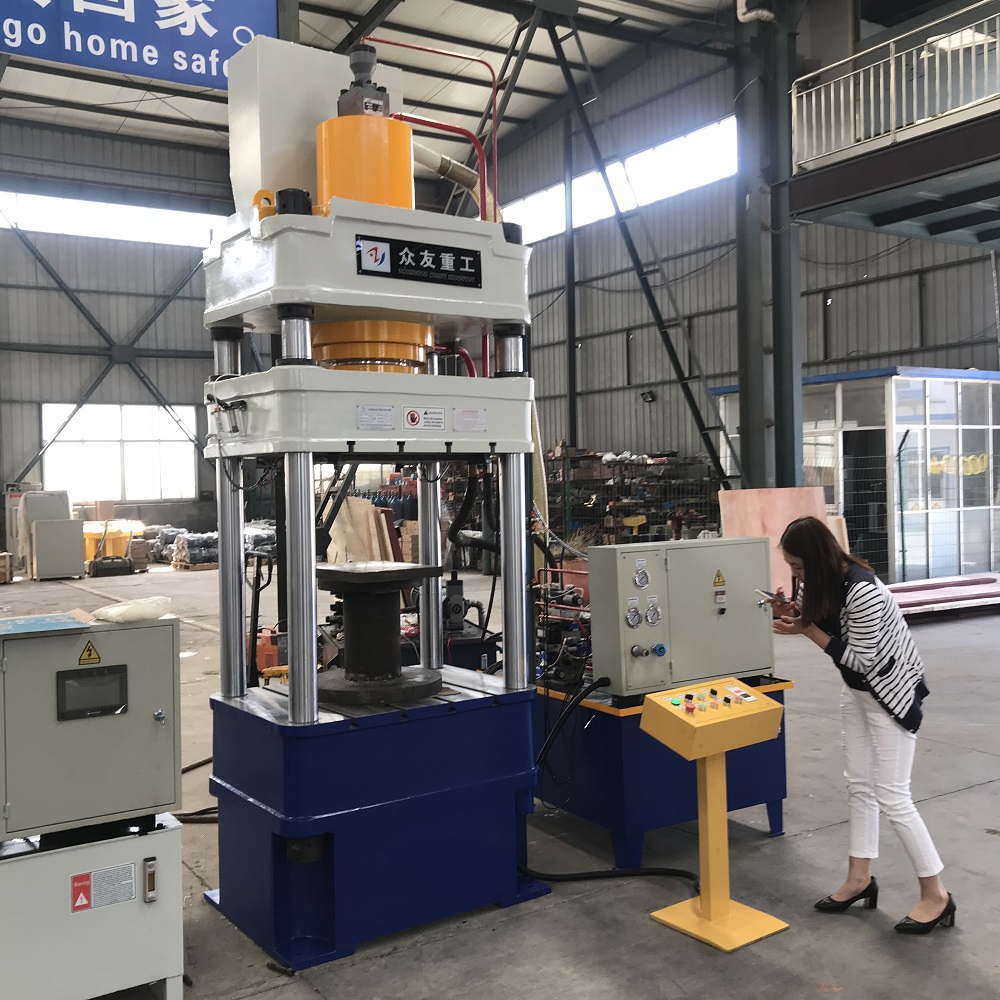 200吨压月饼盒四柱液压机 200T金属拉伸成型油压机