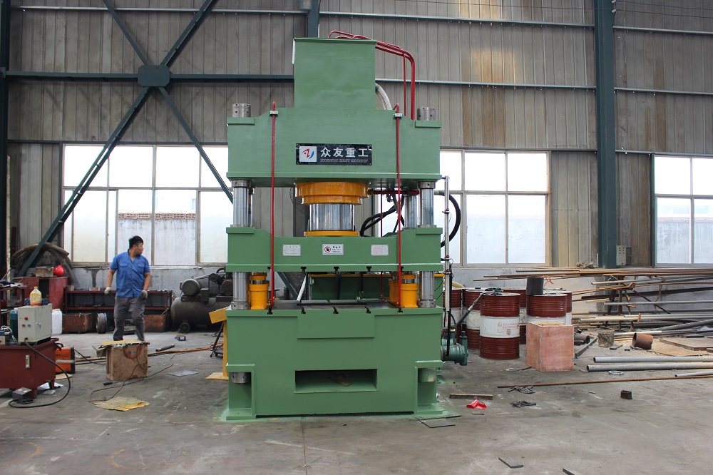 400吨三梁四柱液压机 400t快速落料油压机