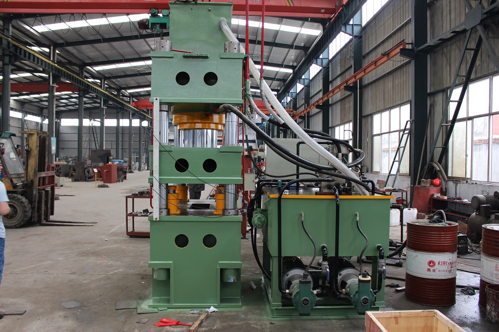 400吨三梁四柱液压机 400t快速落料油压机