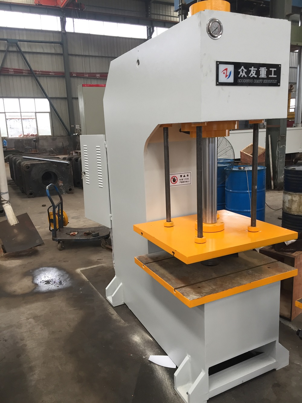 63吨带导柱单柱子液压机 63T单臂液压机