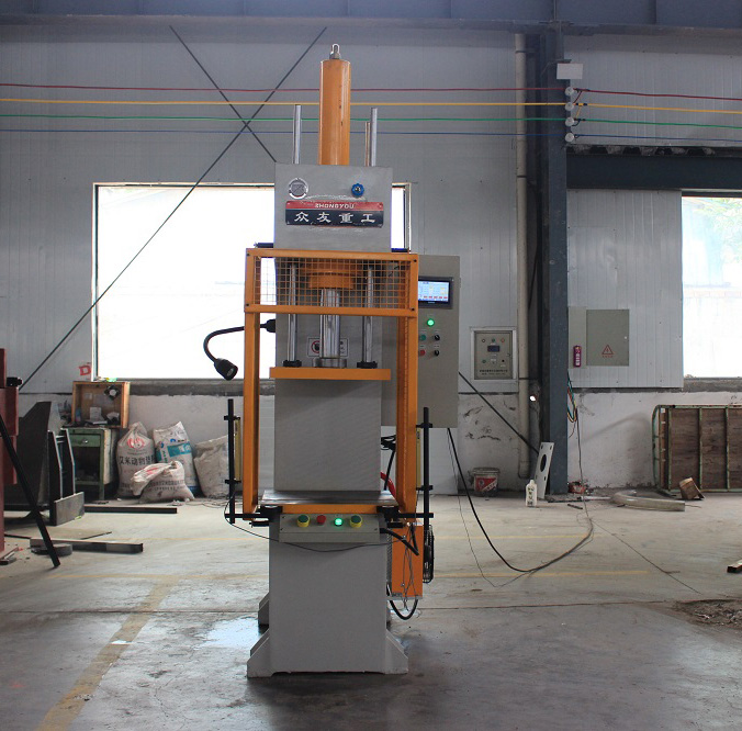 25吨带显示屏四柱导向单臂液压机