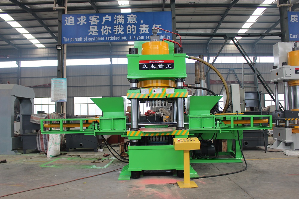 500吨全自动双色鱼饵压块机 500T粉末成型液压机