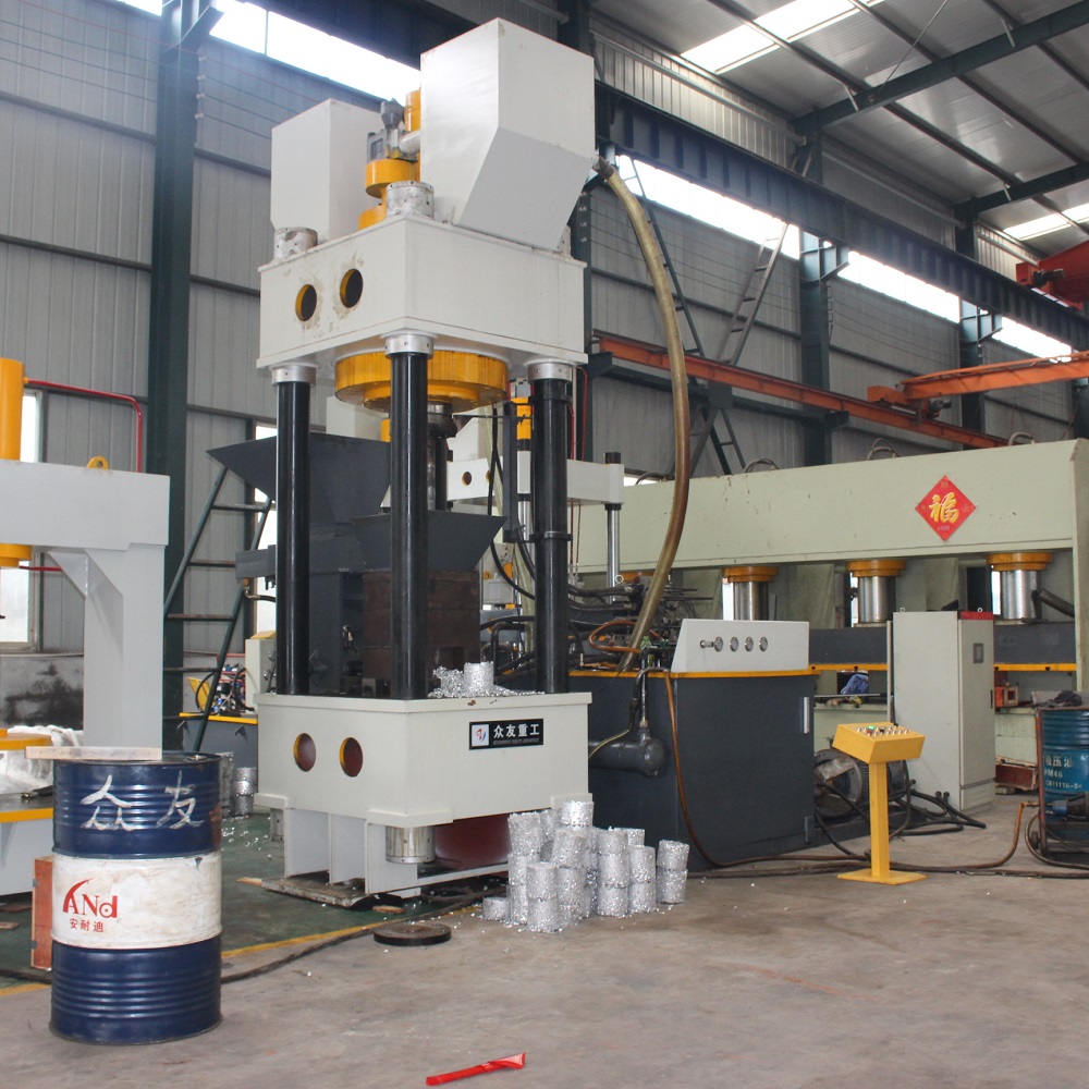 630吨金属粉末成型液压机 630T铁屑压块机