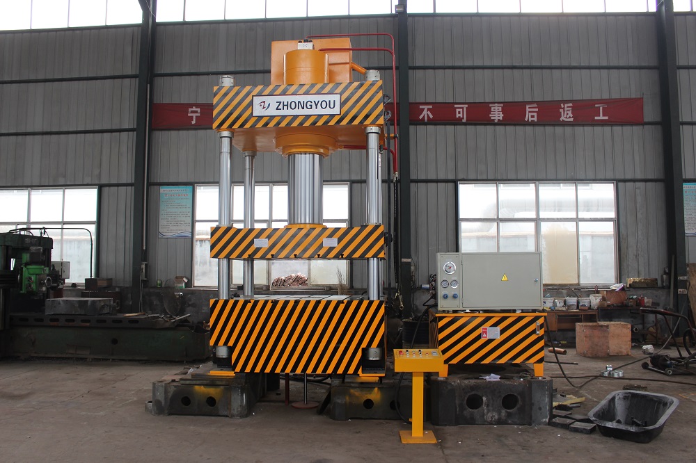 315吨灰斗车拉伸四柱液压机 315T金属成型油压机