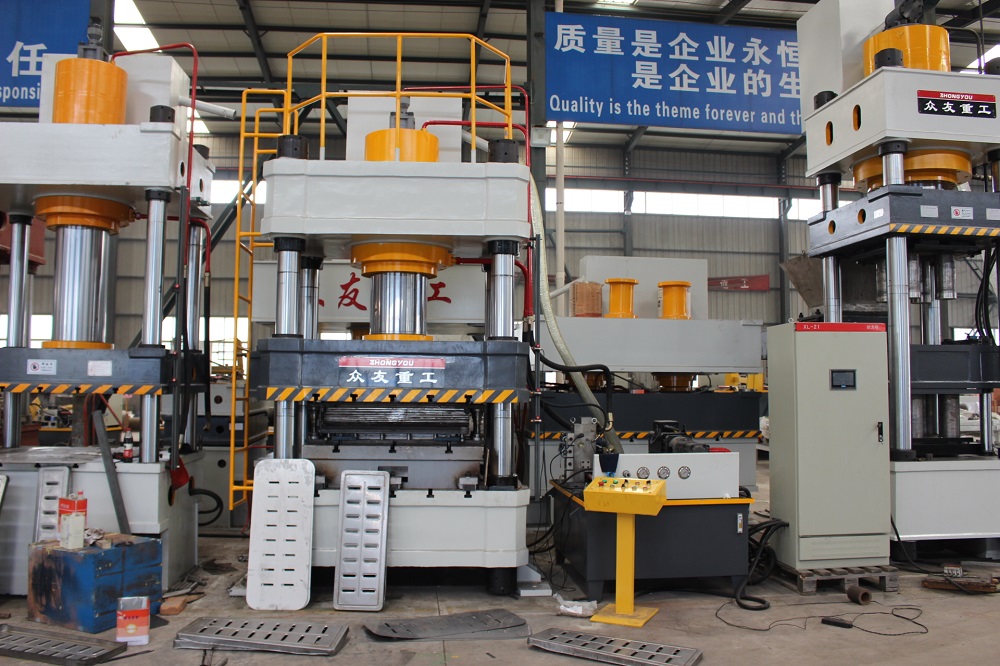 400吨压地漏盖板漏水篦子伺服液压机 400T金属成型油压机