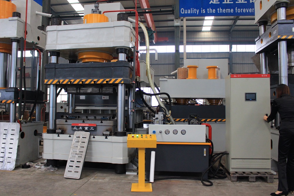 400吨压地漏盖板漏水篦子伺服液压机 400T金属成型油压机