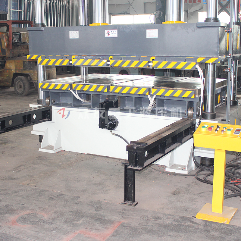 315吨双缸移动工作台带加热板液压机 315T金属成型油压机