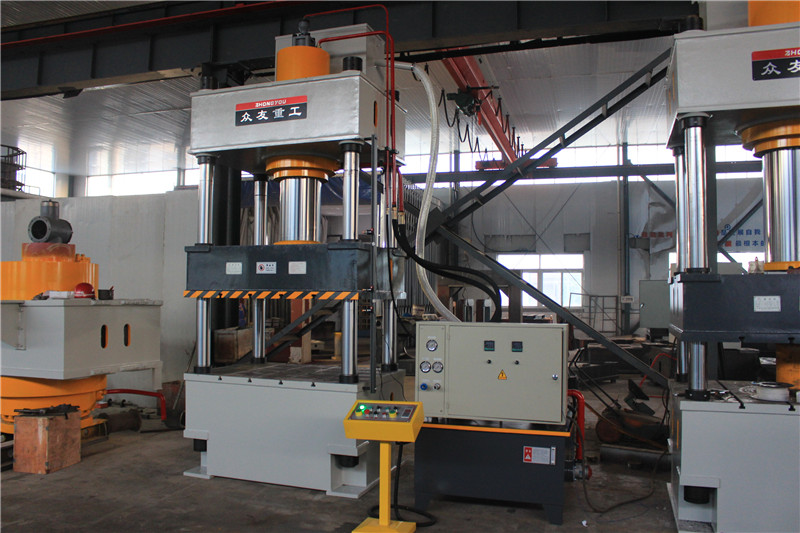 315吨三梁四柱压漏粪板液压机 315T复合材料成型油压机